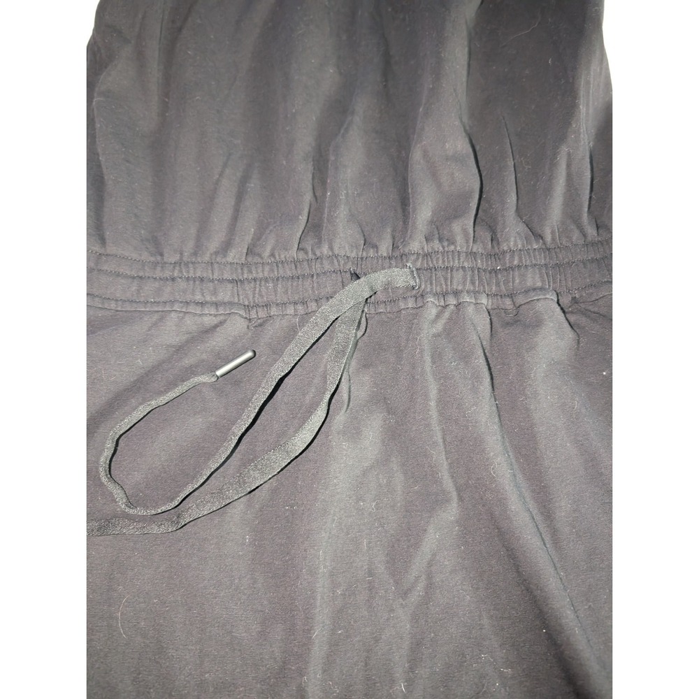 Members Mark Women's Size XS Black Sleeveless Tank Dress With Belt And Pockets - Picture 3 of 4